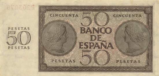50 Pesetas 1936